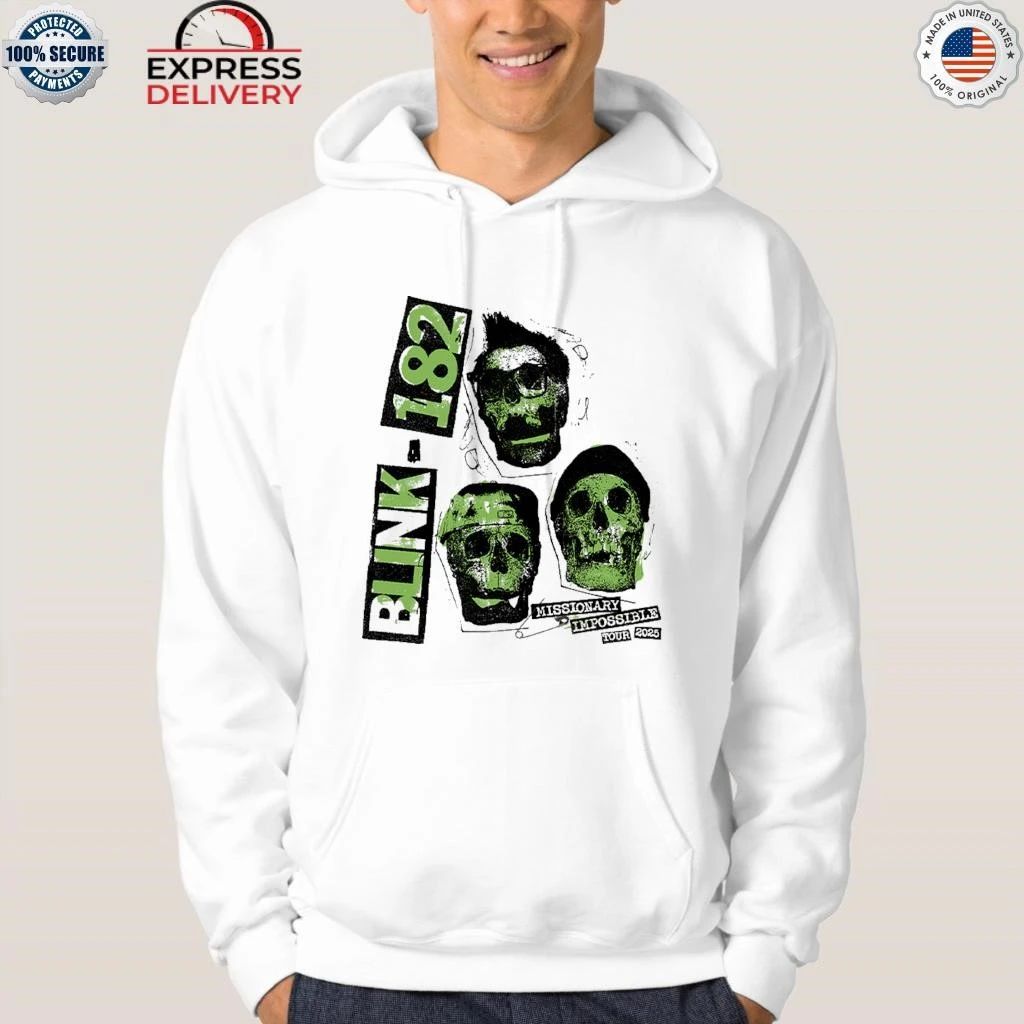 Blink182 White Skull 2025 Shirt