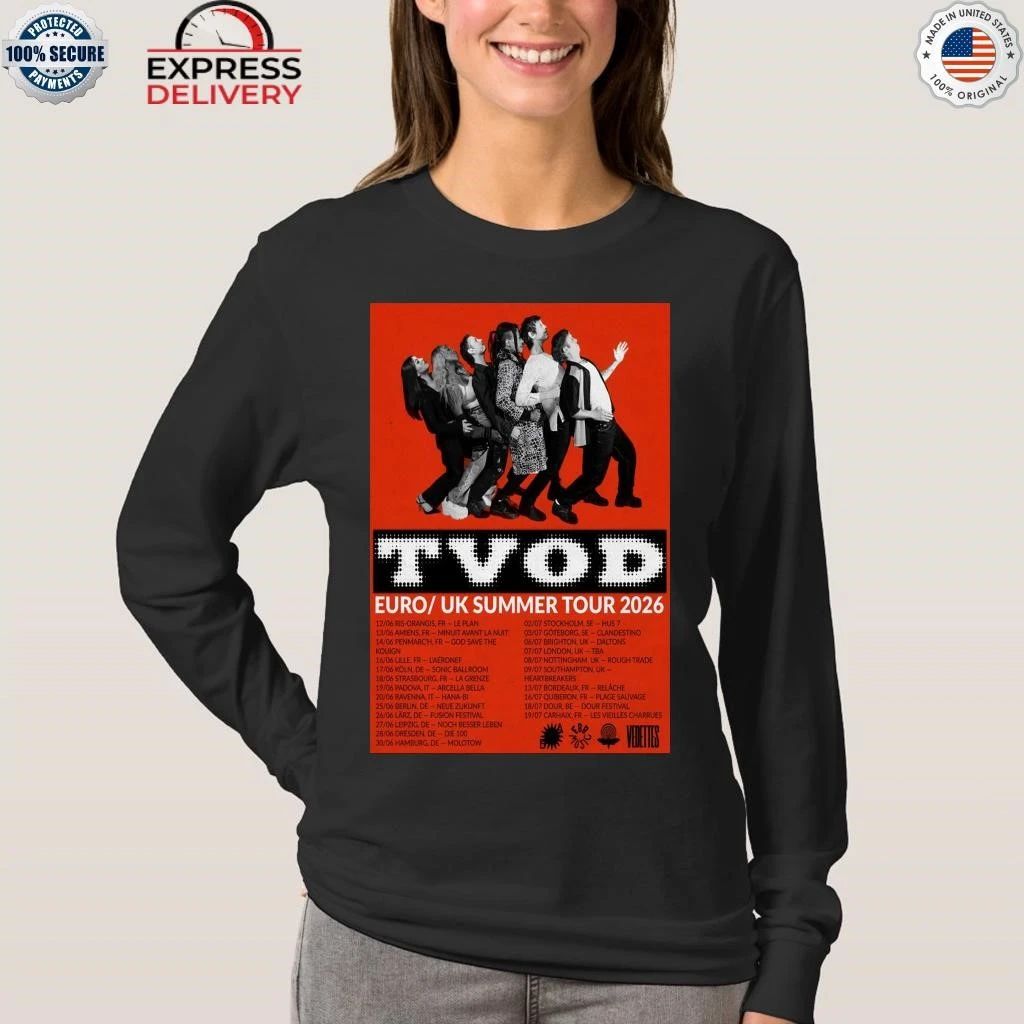 TVOD 2026 Summer Tour Europe UK Shirt