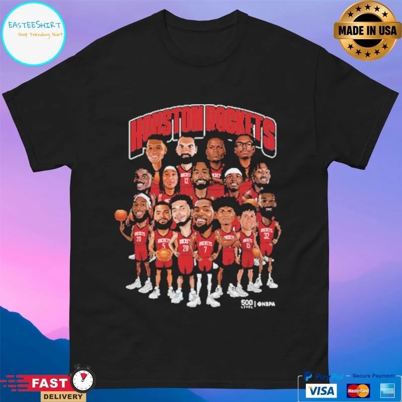 Houston Rockets 2026 Playoffs Caricatures Basketball Shirt