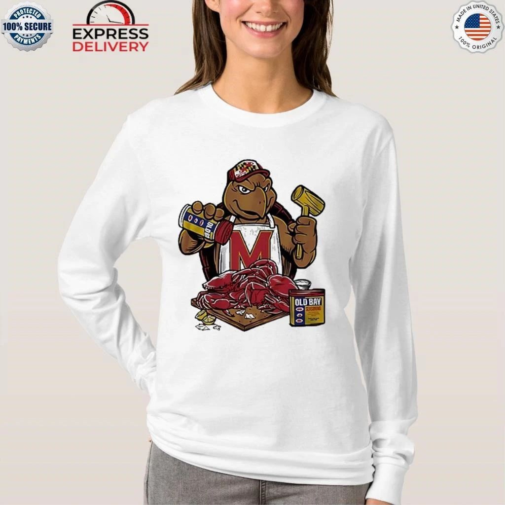 Maryland Terrapins Old Bay Crab Picking Testudo Shirt
