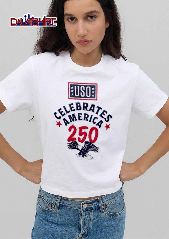 Uso Celebrates America 250 Flying Patriotic Bald Eagle Distressed shirt