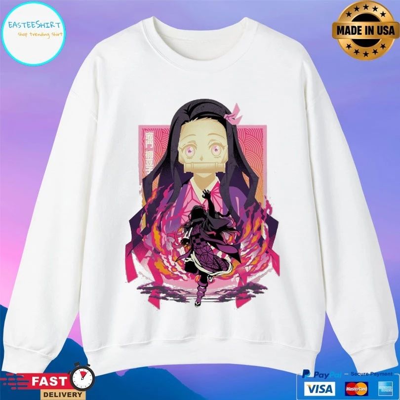 Nezuko Kamado Crimson Blood Art T-shirts