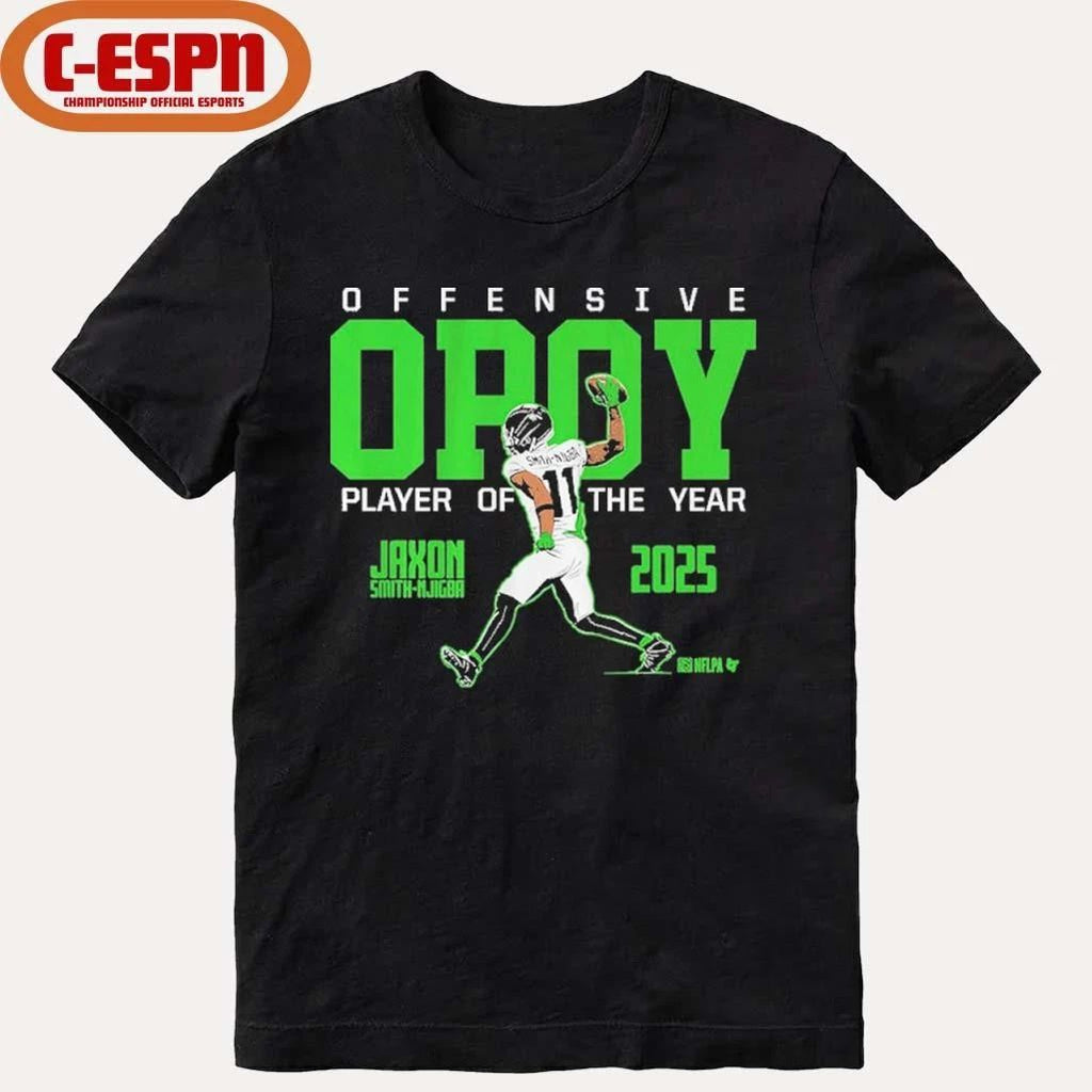 Jaxon Smith-Njigba 2025 Offensive Player of the Year T-Shirt