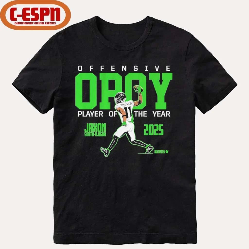 Jaxon Smith-Njigba 2025 Offensive Player of the Year T-Shirt
