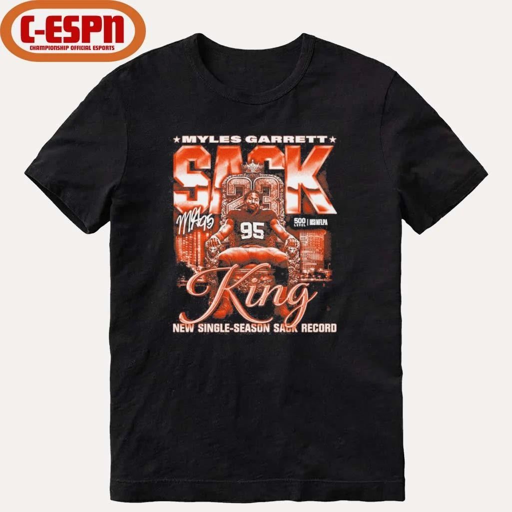 Myles Garrett Cleveland Sack King T-Shirt