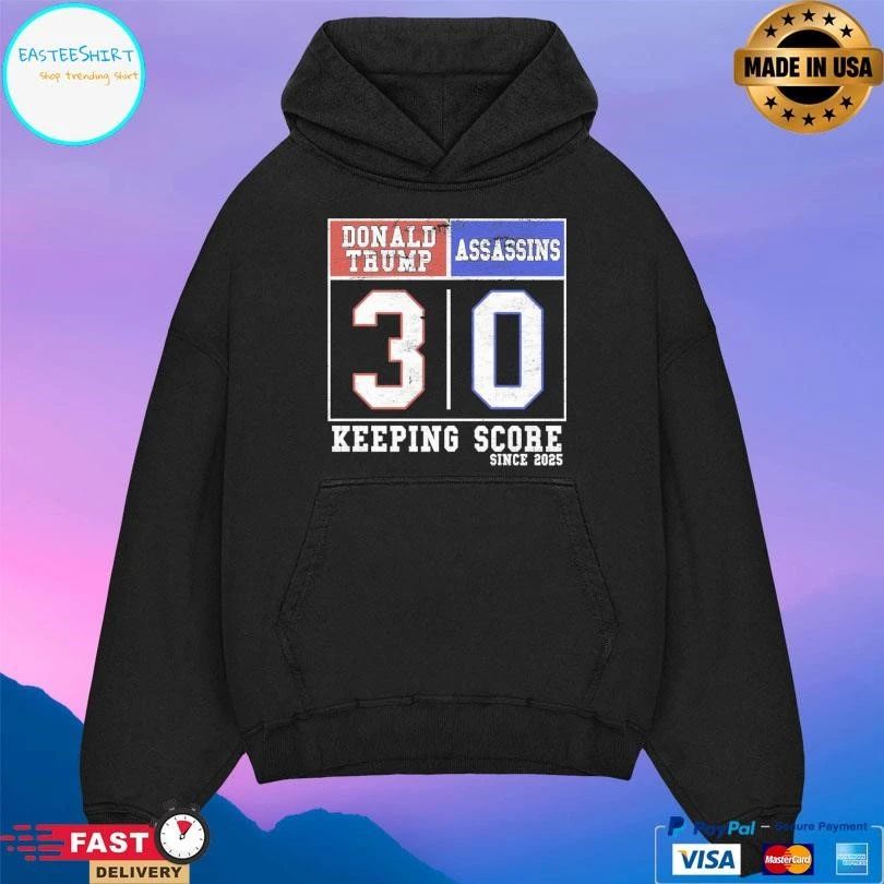 Donald Trump 3-0 Assassin’s Keeping Score Since 2025 T-shirts