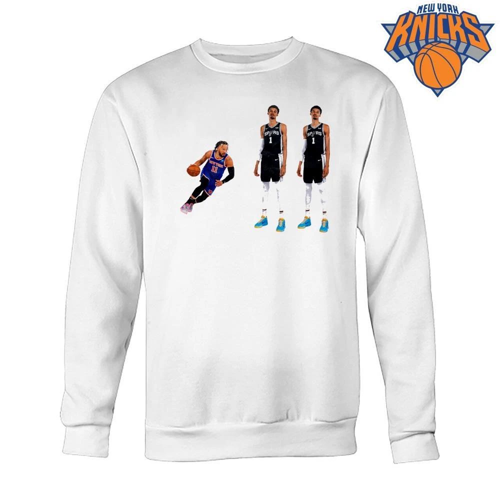 Jalen Brunson New York Knicks vs Victor Wembanyama San Antonio Spurs Basketball Graphic NBA Finals 2026 Shirt