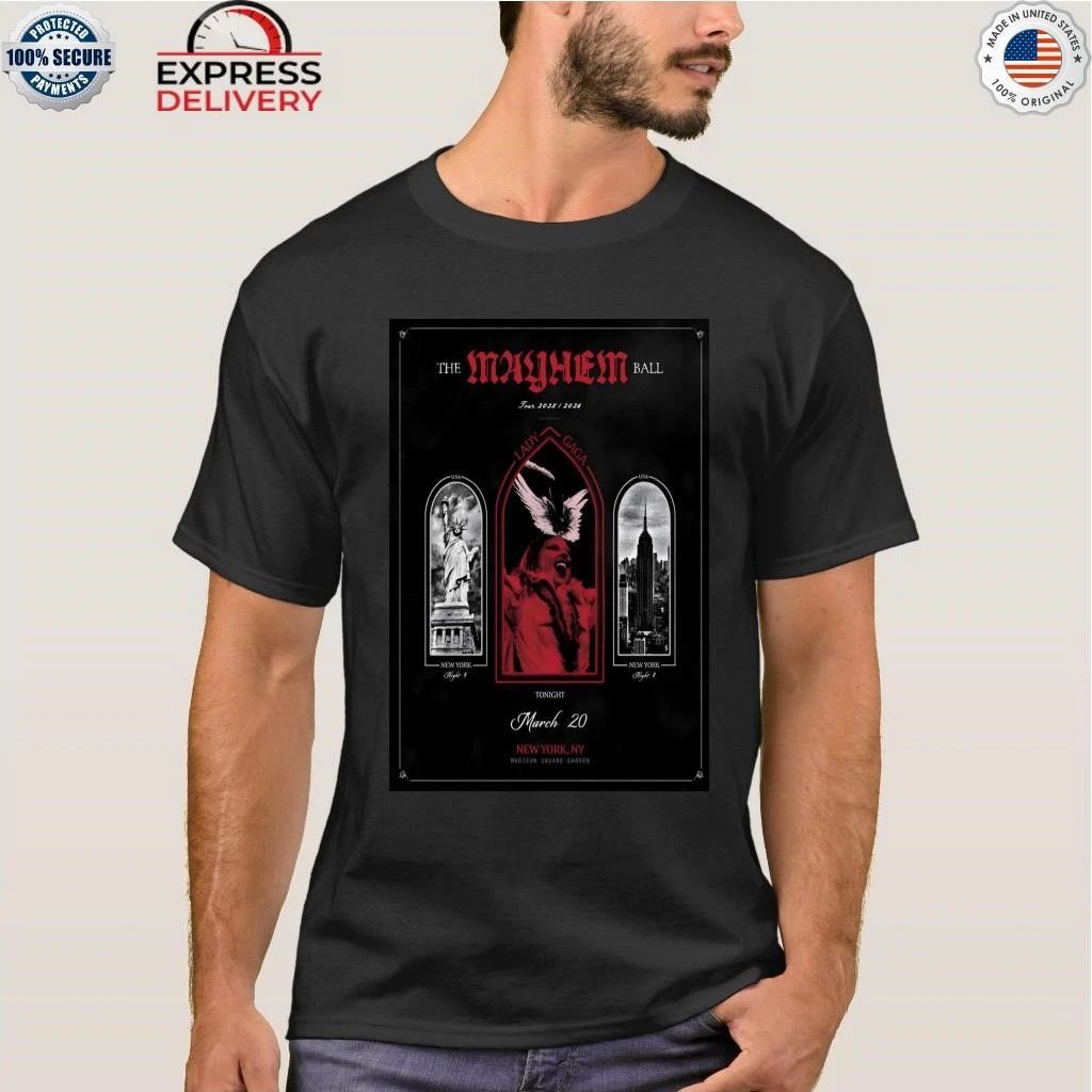 Lady Gaga Mar 20 2026 Madison Square Garden In NYC Shirt