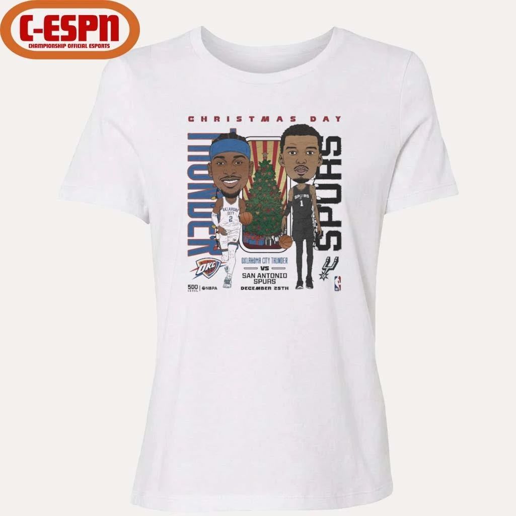 Shai Gilgeous-Alexander Vs Victor Wembanyama 2025 NBA Christmas Day Match Up Shirt