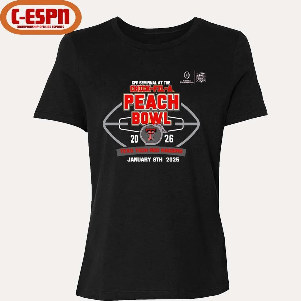 Texas Tech Red Raiders Chick-Fil-A Peach Bowl 2026 Shirt