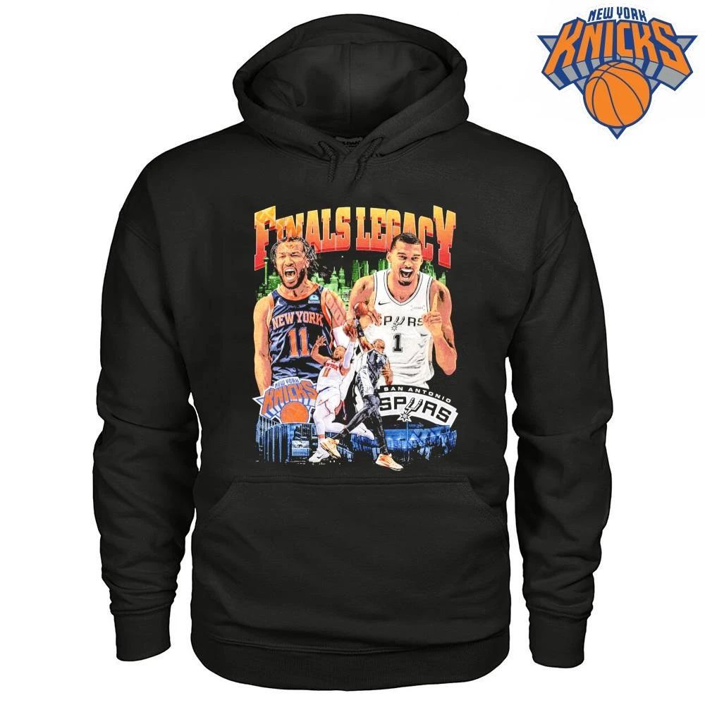 New York Knicks Jalen Brunson San Antonio Spurs Victor Wembanyama Finals Legacy Vintage NBA Finals 2026 Shirt