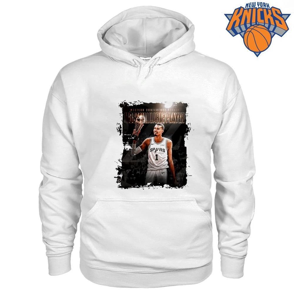 San Antonio Spurs Victor Wembanyama 2026 Western Conference Finals MVP White Graphic Shirt