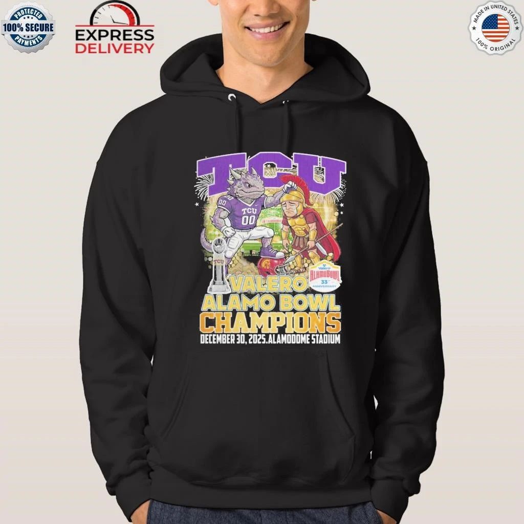TCU Horned Frogs Valero Alama Bowl Champions 2025 Football mascot T-Shirt