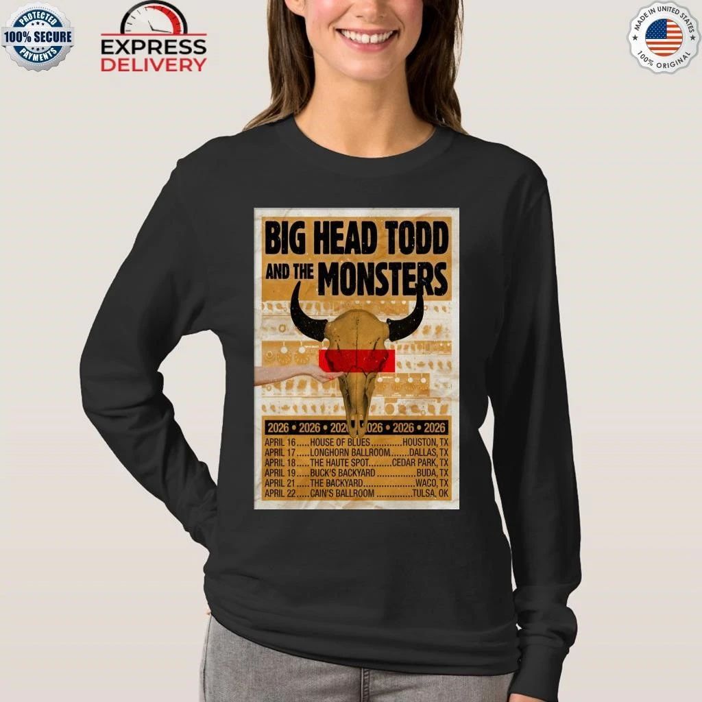 Big Head Todd And The Monsters Texas Tour 26 Shirt