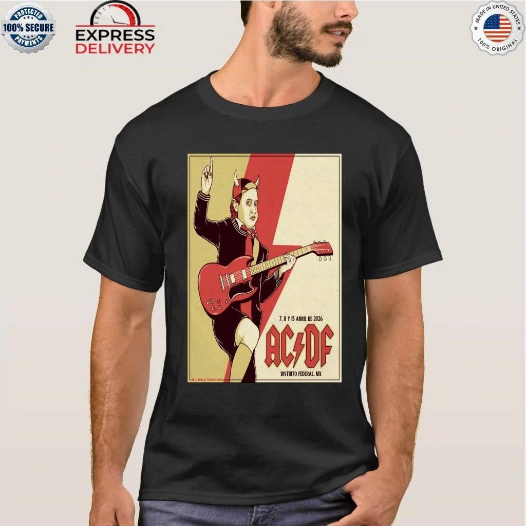 AC DC Apr 7 11 & 15 2026 CDMX Tour Shirt