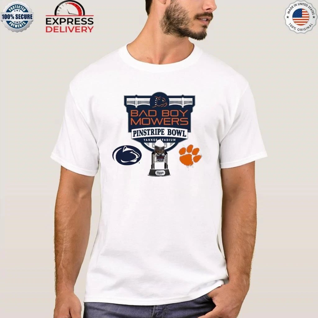Bad Boy Mowers Pinstripe Bowl Matchup Penn State Nittany Lions Vs Clemson Tigers On December 27 2025 Shirt