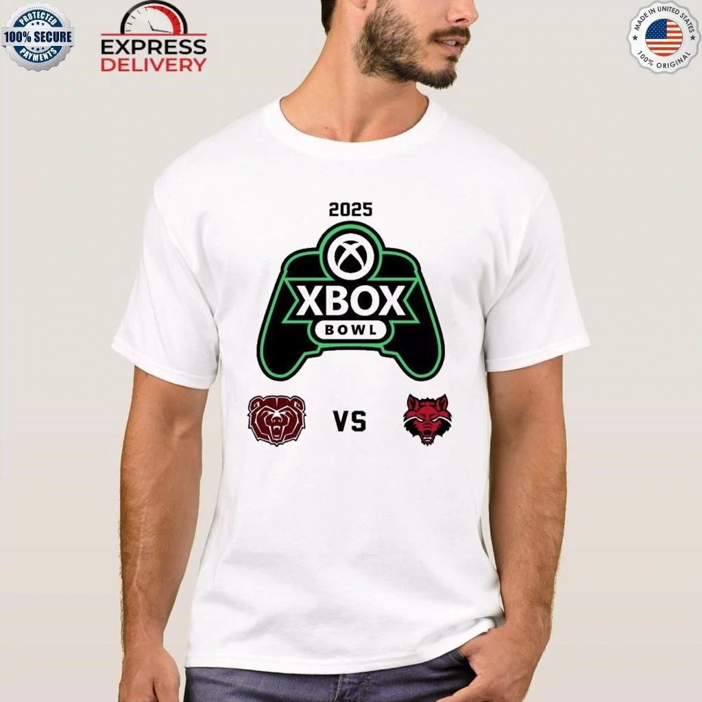 Xbox Bowl Missouri State Bears Vs Arkansas State Red Wolves Matchup On December 18 2025 Shirt