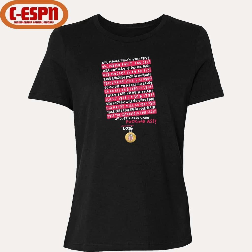 Oh Mama, Don’t You Cry USA Hockey shirt