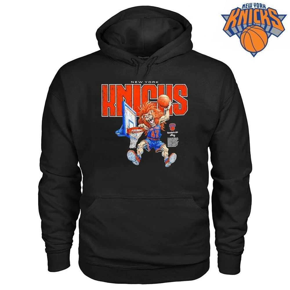 New York Knicks Lion Mascot Slam Dunk Vintage Graphic NBA Finals 2026 Shirt