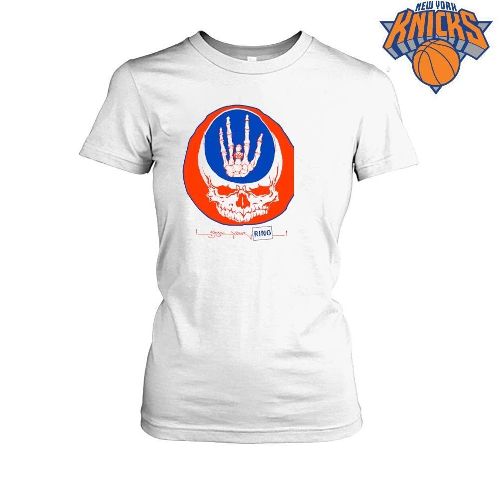 New York Knicks Champions NBA 2026 Steal Your Ring Grateful Dead Skull Shirt