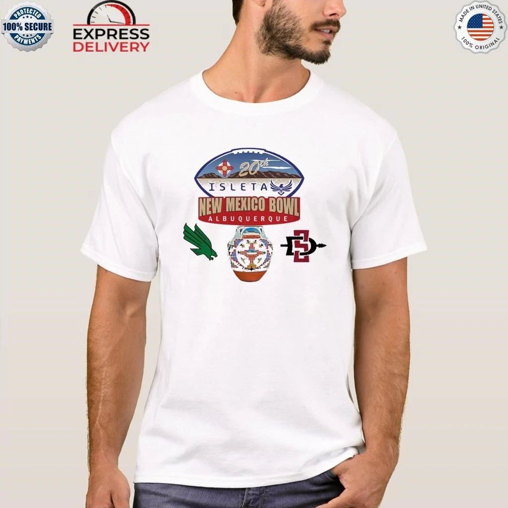 Isleta New Mexico Bowl Matchup North Texas Mean Green Vs San Diego State Aztecs 2025-26 On December 27 2025 Shirt