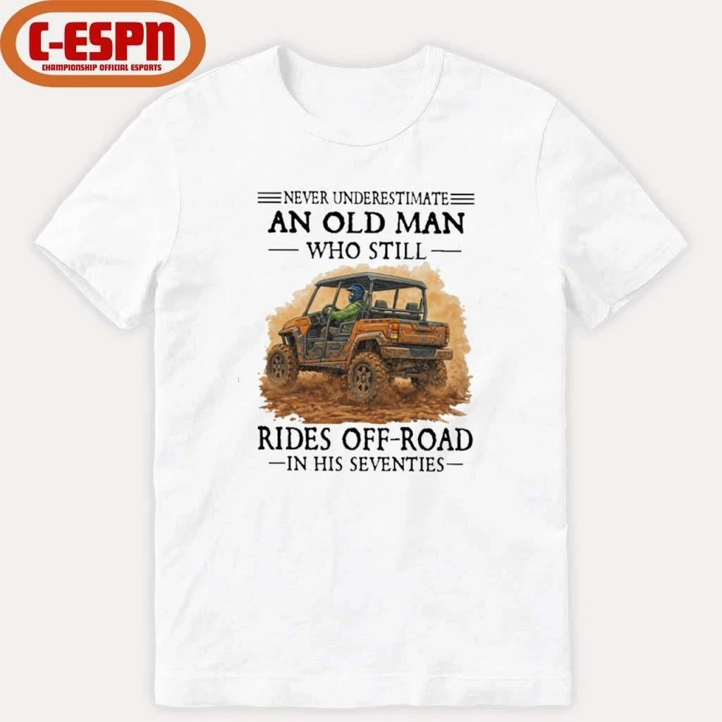 Never Underestimate An Old Man Who Still Rides OFF-ROAD In His Seventies Shirt