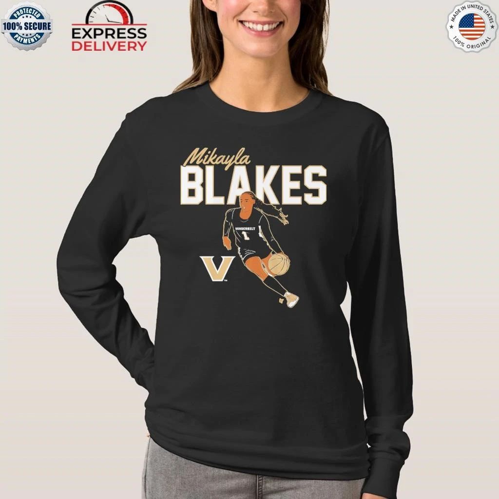 Vanderbilt Basketball Mikayla Blakes Name Pose Shirt