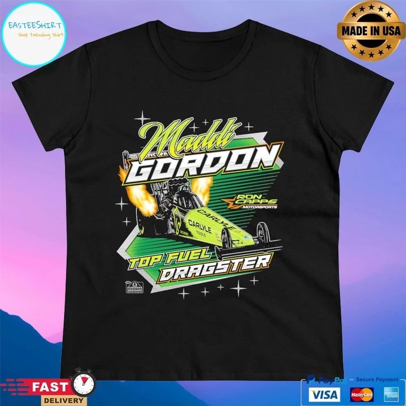 Maddi Gordon Top Fuel Dragster Ron Capps Motorsports 2026 T-shirts