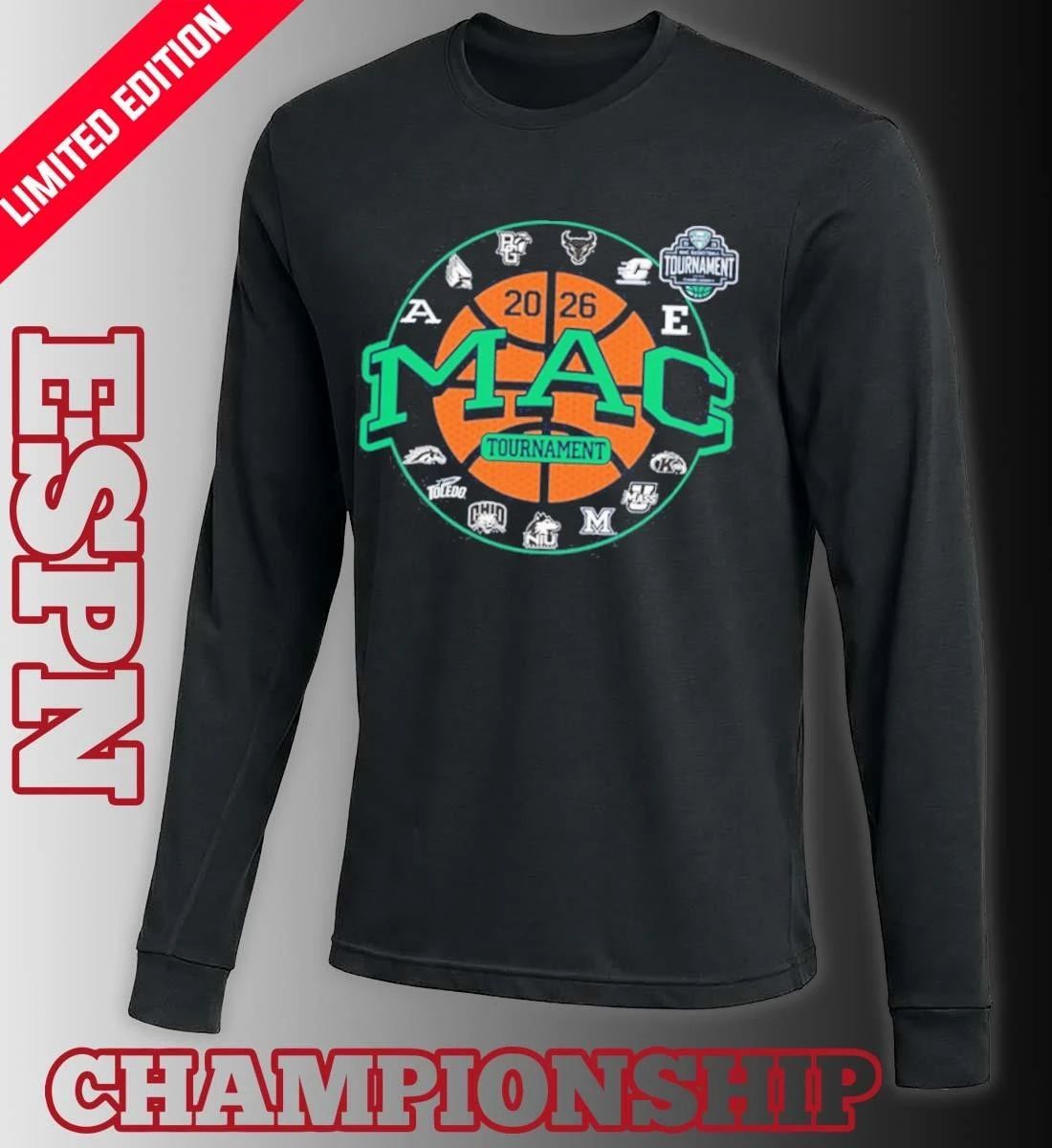 2026 MAC Men’s Basketball Tournament Team Logo Shirt