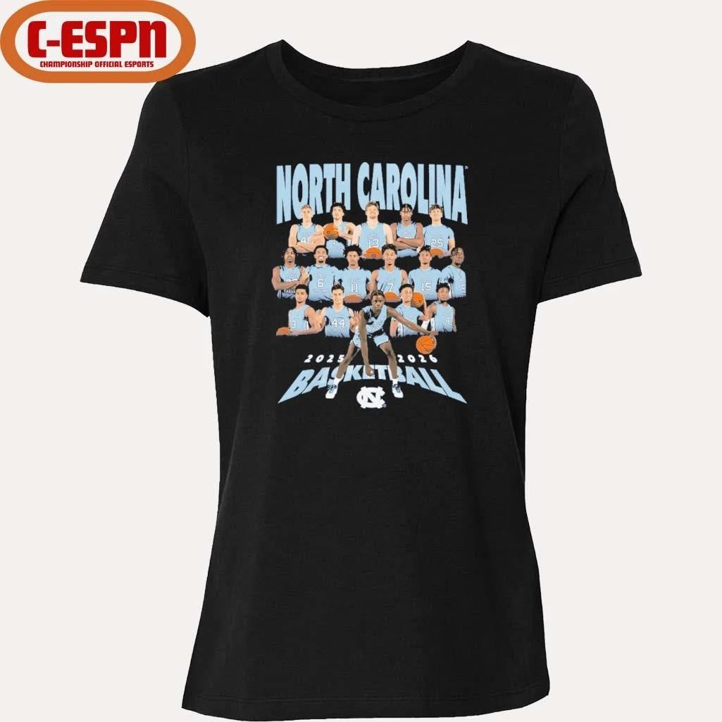 2025-2026 North Carolina Men’s Basketball Team Shirt