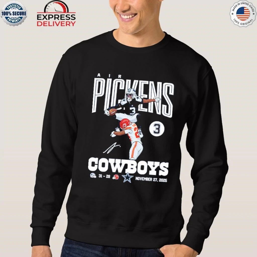 Air Pickens Cowboys 31-28 Chiefs November 27 2025 Shirt