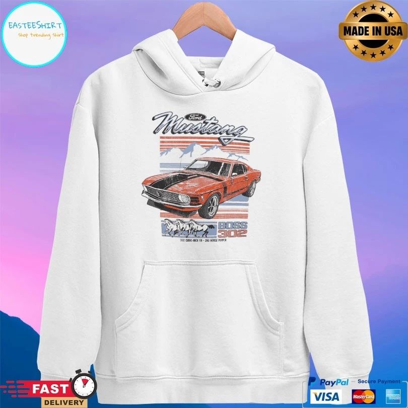 Ford Mustang Car Vintage Boss 302 T-shirt