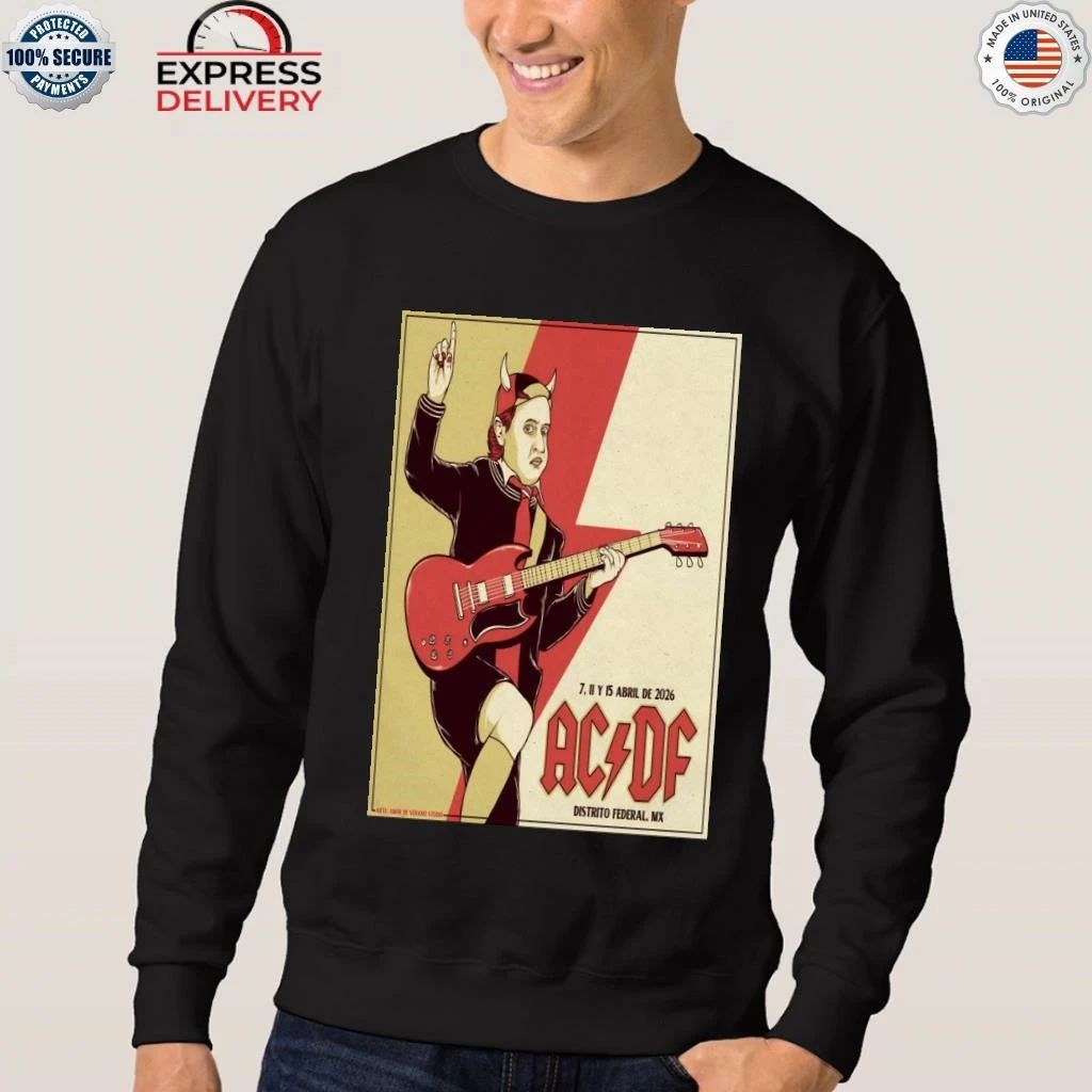 AC DC Apr 7 11 & 15 2026 CDMX Tour Shirt