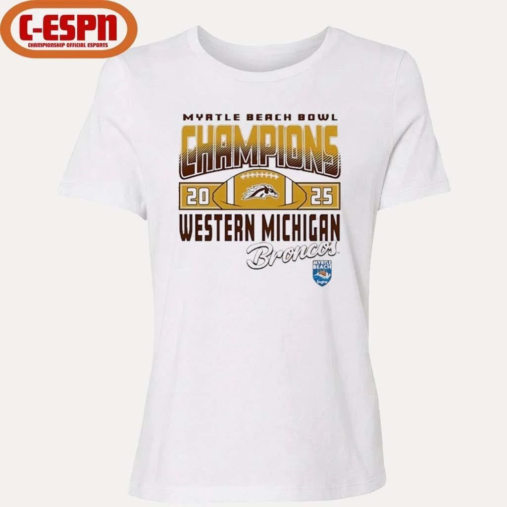 Western Michigan Broncos 2025 Myrtle Beach Bowl Champions Shirt