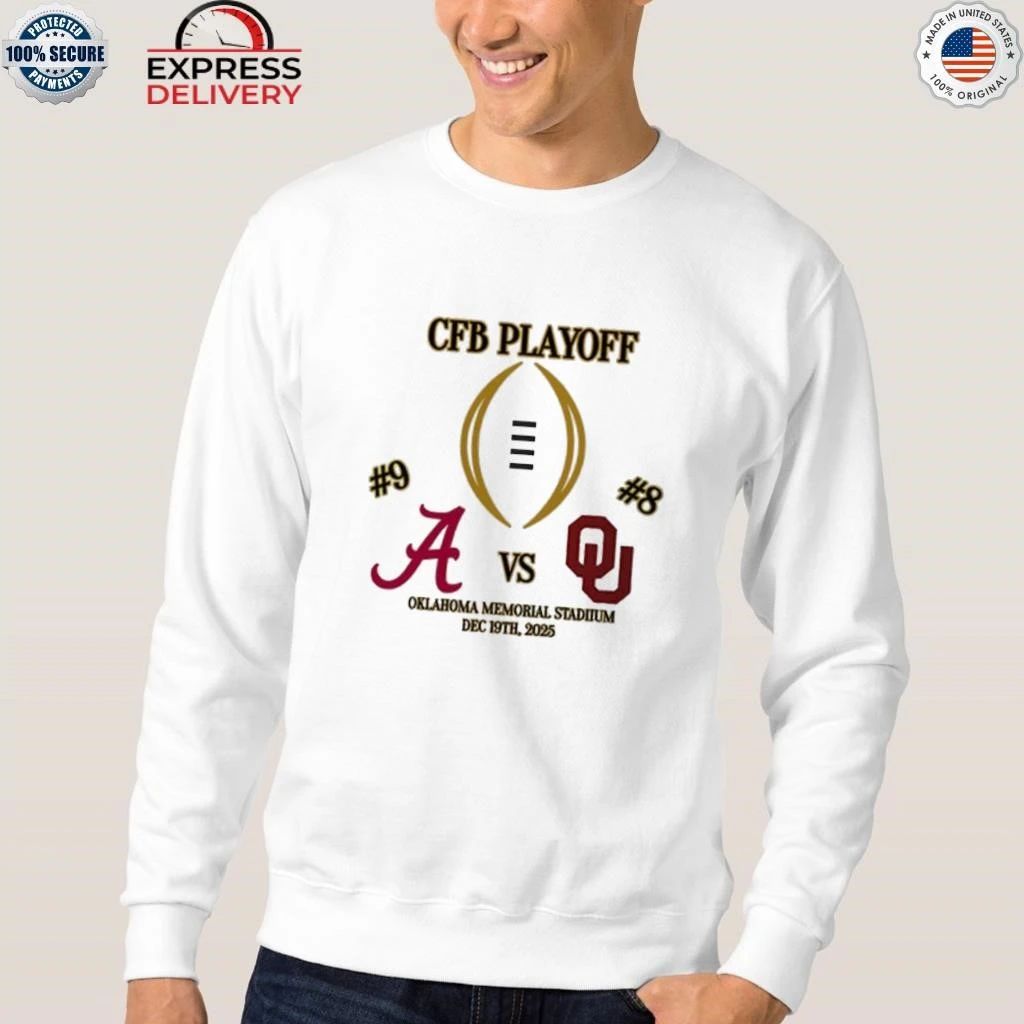 Alabama Crimson Vs Oklahoma Sooners Matchup College Football Playoff First-Round Game 1 On December 19th 2025 Shirt