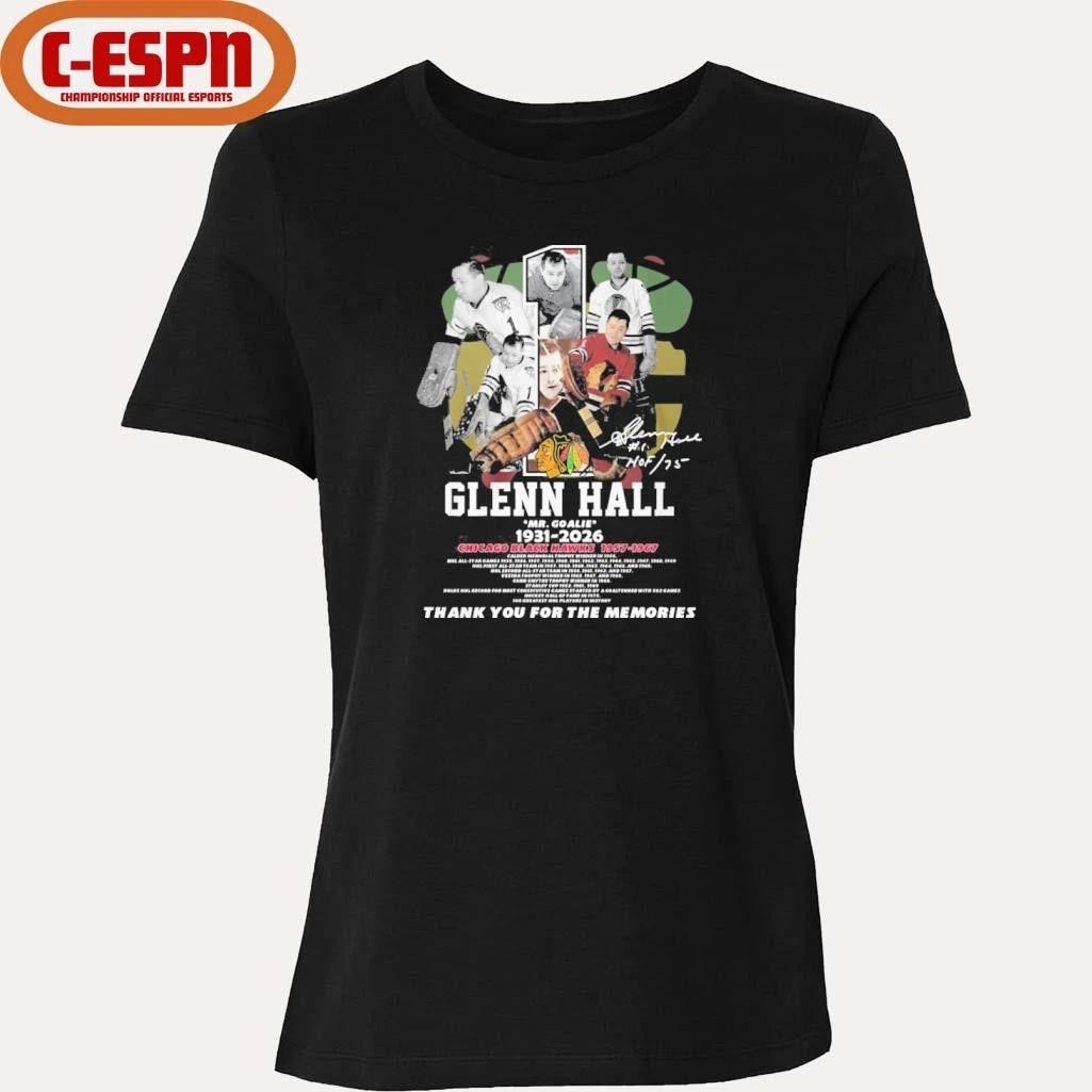 Glenn Hall Mr Goalie 1931-2026 Chicago Blackhawks Shirt