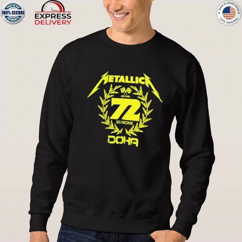 Metallica M72 Doha Qatar 2025 X F1 Qatar Grand Prix On November 30 2025 72 Seasons Logo Shirt