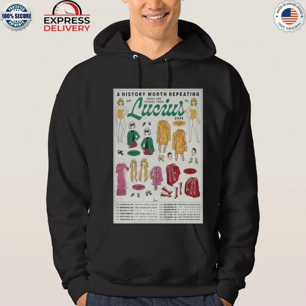 Lucius Tour 2026 A History Worth Repeating Tour Shirt