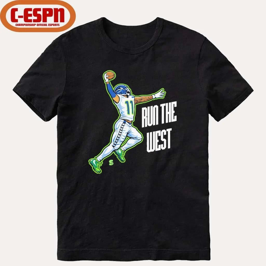 Seahawks RUN THE WEST Jaxon Smith-Njigba Shirt