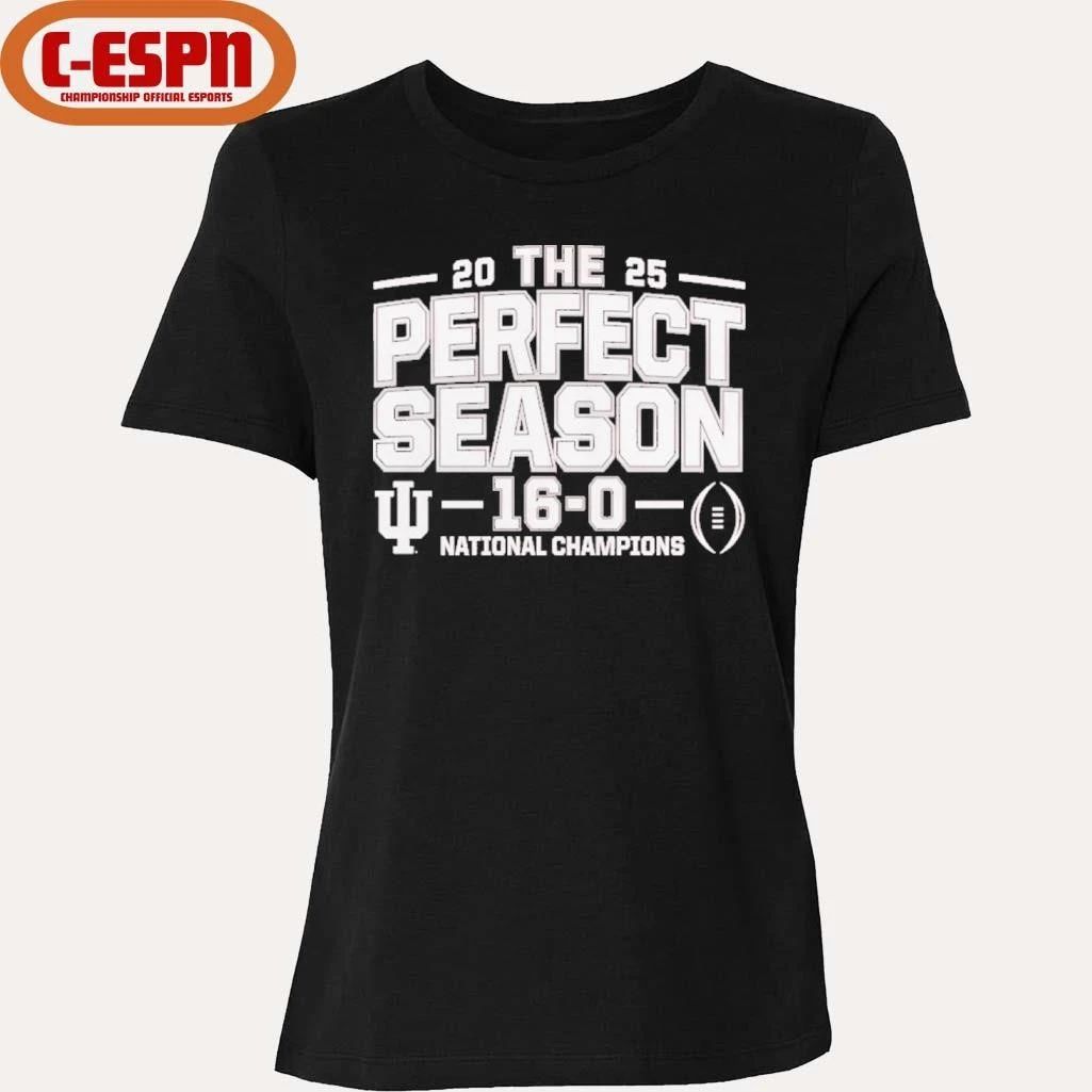 IU Football The Perfect Season 16-0 National Champions T-Shirt