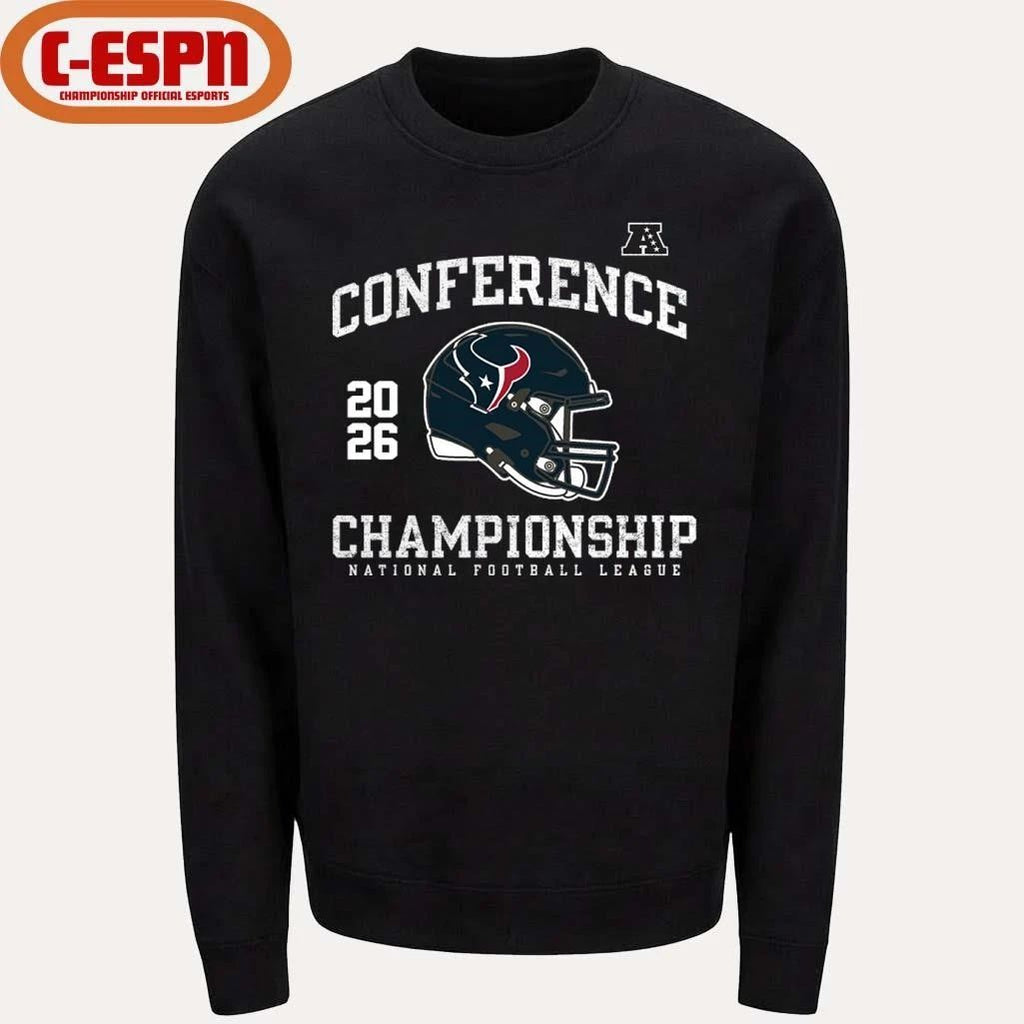 Houston Texans 2026 AFC Conference Championship Helmet T-Shirt