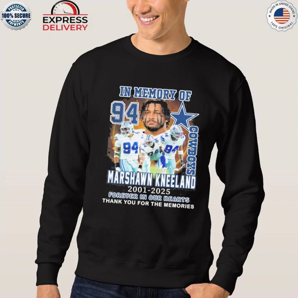 Dallas Cowboys In Memory Of Marshawn Kneeland Memories 2025 Shirt