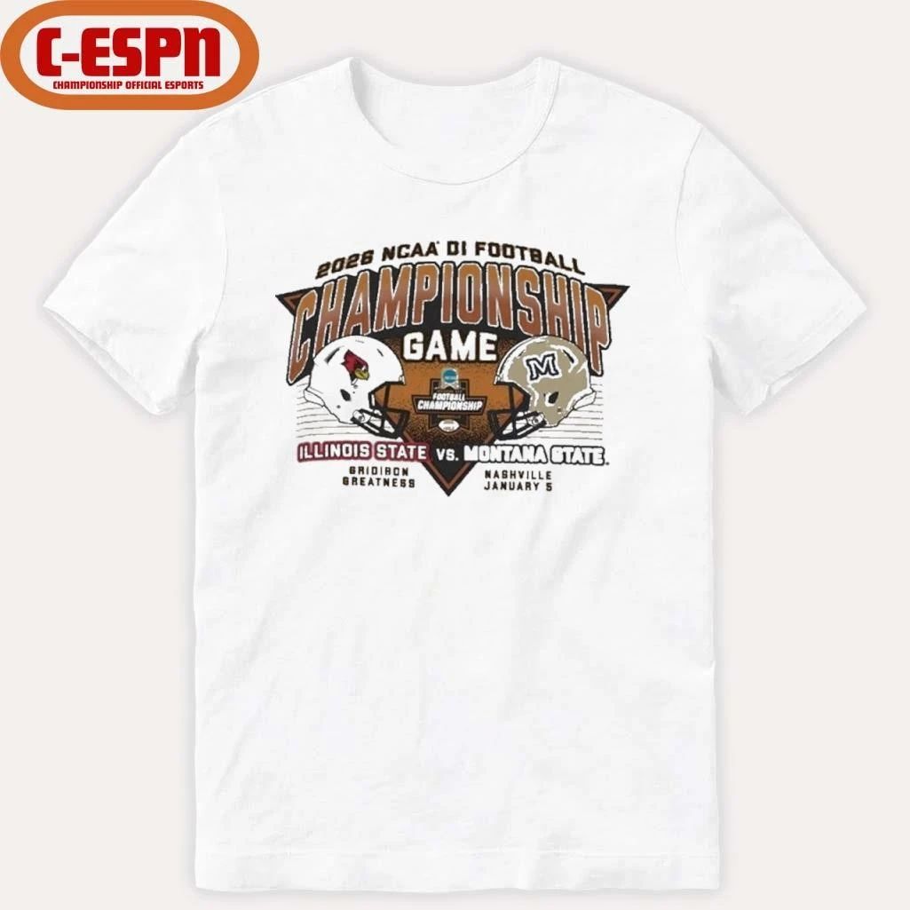 2025 DI Football Championship Shirt Illinois State Vs Montana State