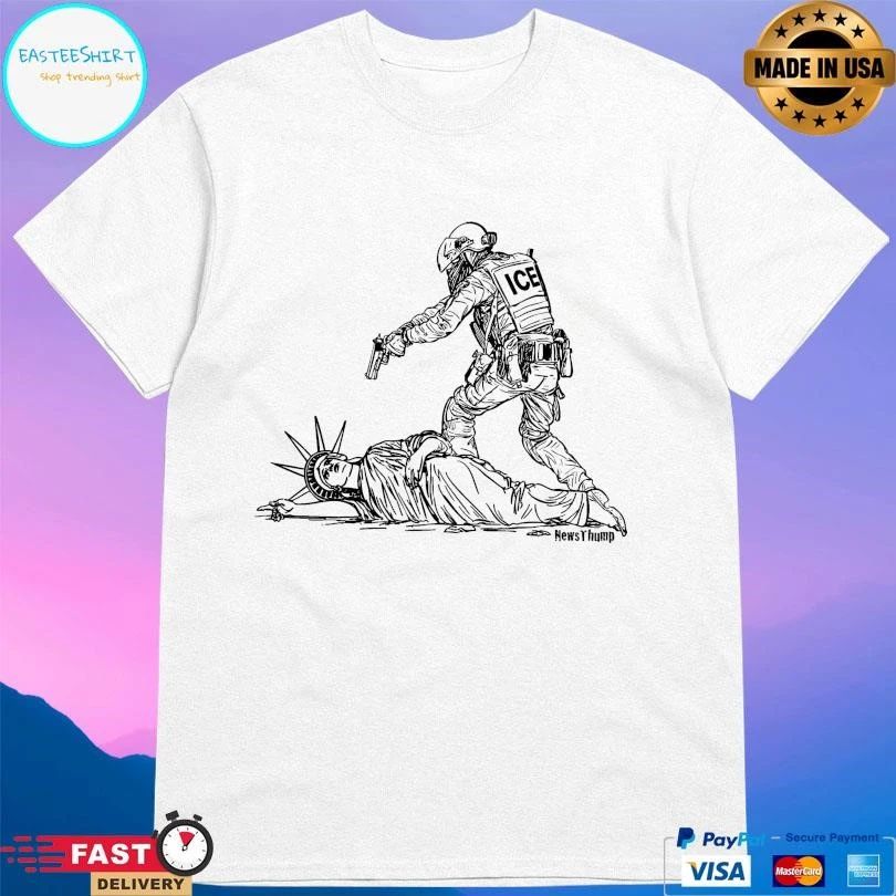 Ice Agent Assaulting The Statue Of Liberty T-shirts