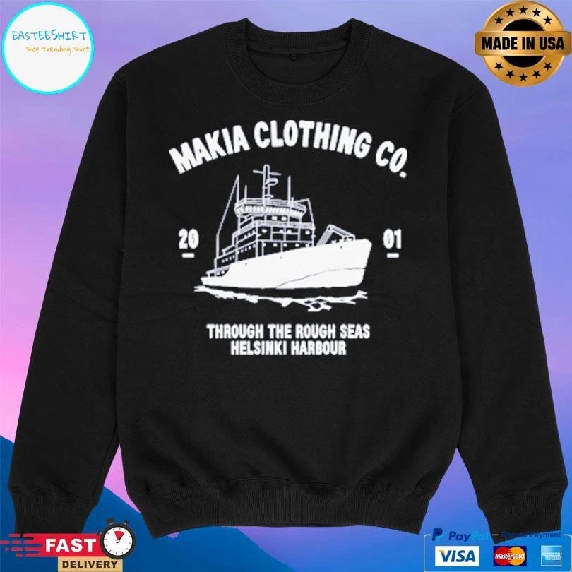 URHO Makia Clothing Co 2001 Through The Rough Seas Helsinki Harbour T-shirts