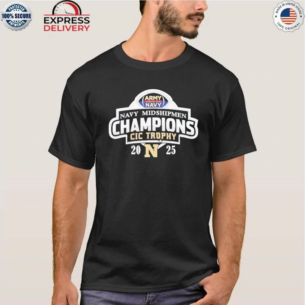 Navy Midshipmen 2025 CIC Trophy Champions Shirt