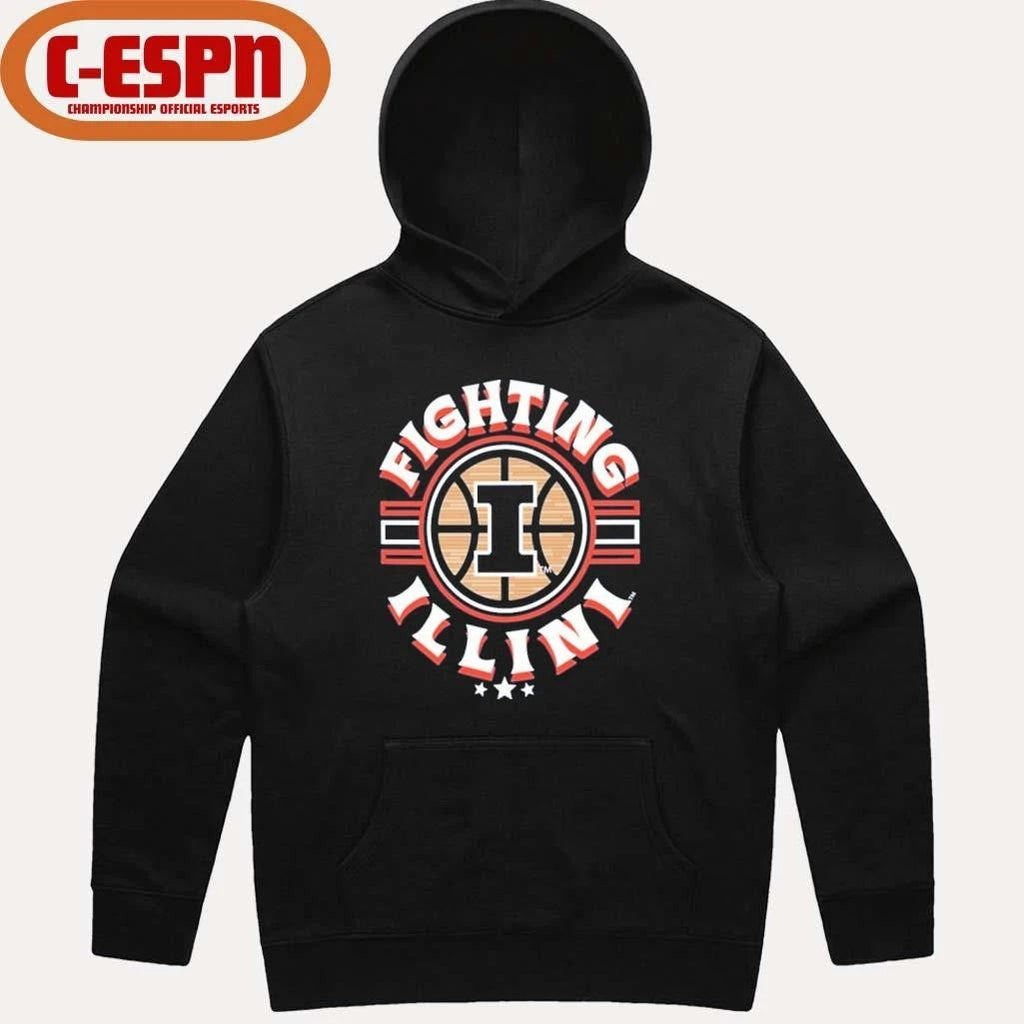 Illinois Fighting Illini Basketball Court Ball Shirt