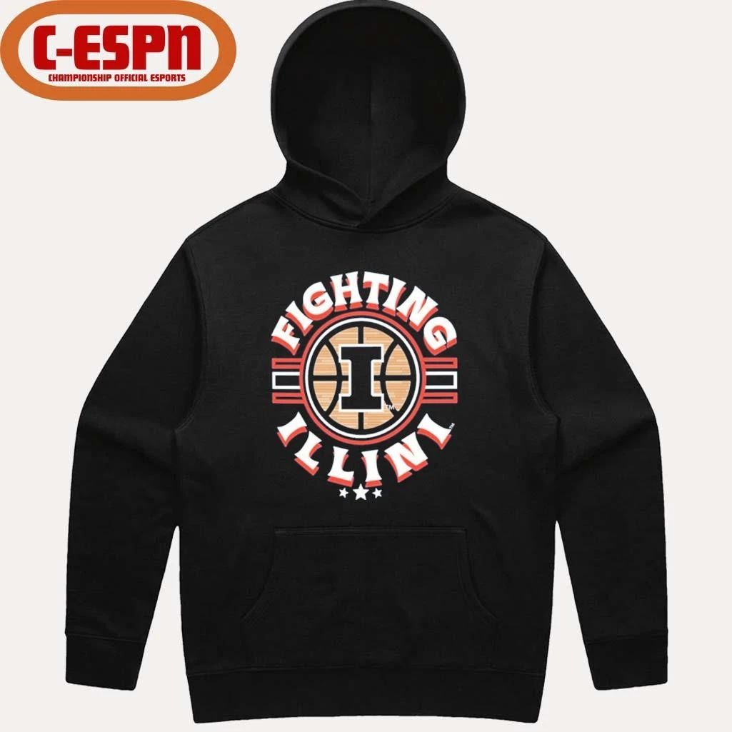Illinois Fighting Illini Basketball Court Ball Shirt