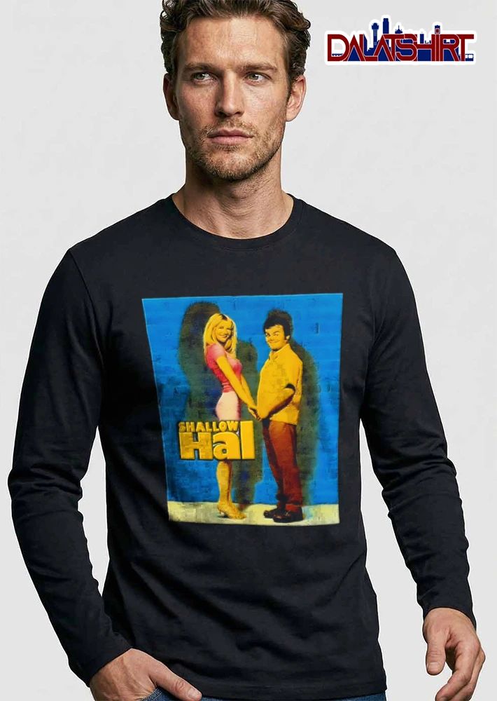 Shallow Hal Jack Black Gwyneth Paltrow Blue Brick Wall Poster shirt