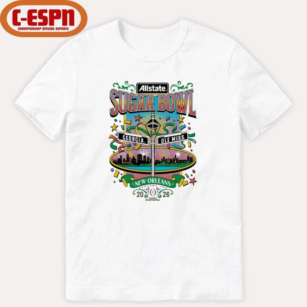 Sugar Bowl Bourbon Street Georgia Vs Ole Miss Shirt